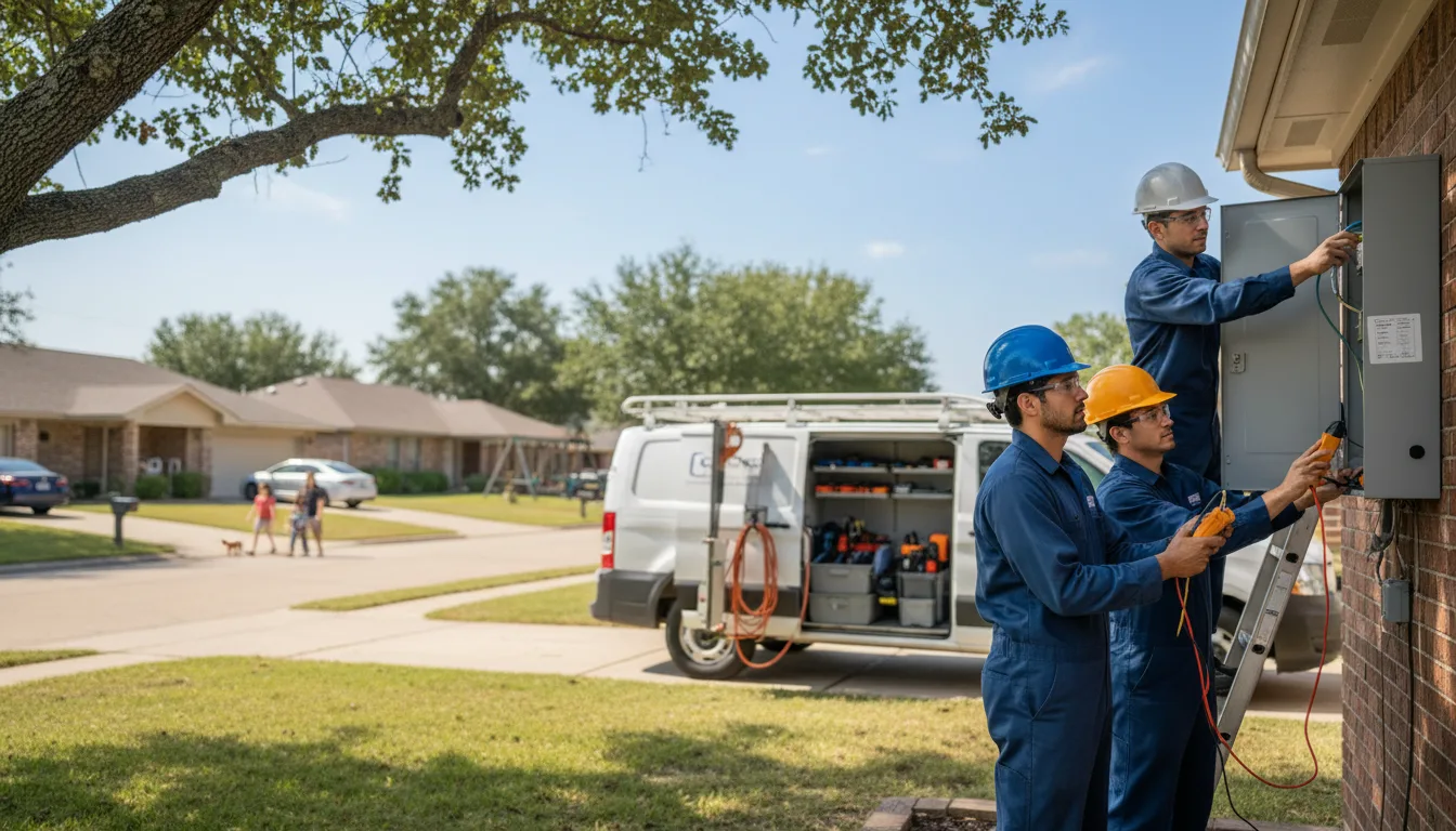 Certified electrician providing emergency electrical services in Jonesboro, TX